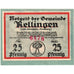 Deutschland, Rellingen, 25 Pfennig, UNZ-