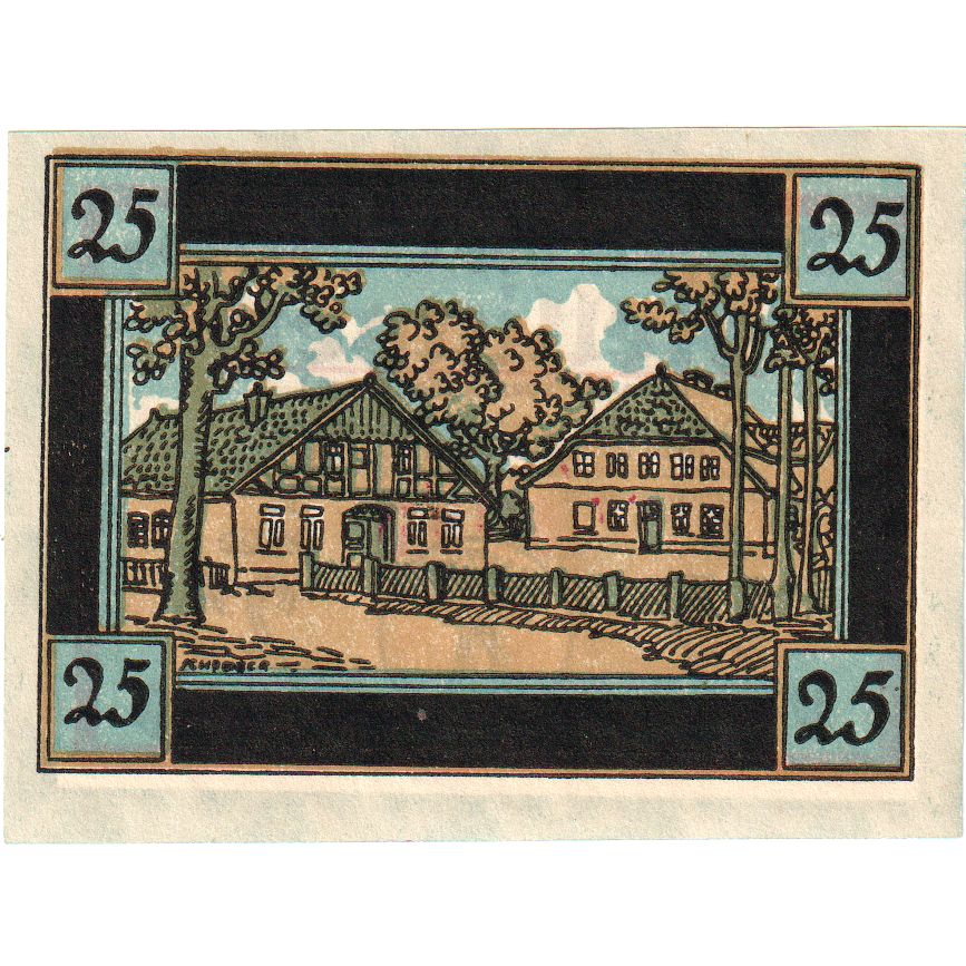 Niemcy, Rellingen, 25 Pfennig, UNC(63)