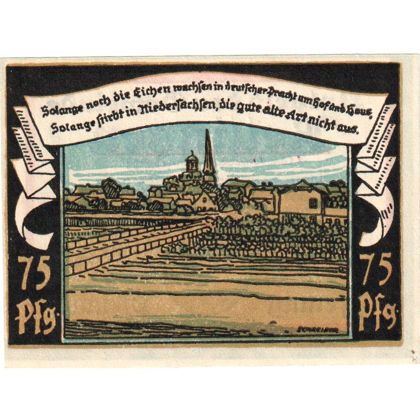 Niemcy, Rellingen, 75 Pfennig, UNC(63)