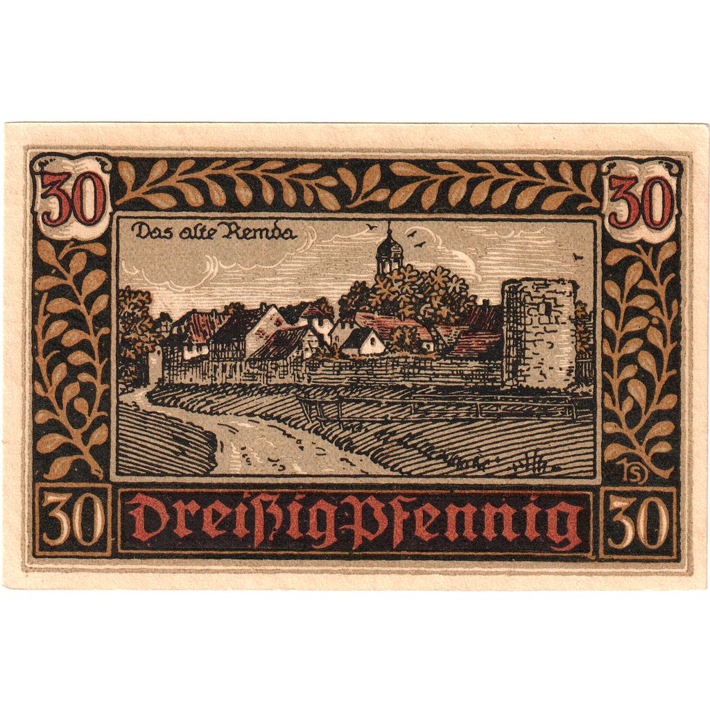 Alemania, Remda, 30 Pfennig, 1921-07-01, SC