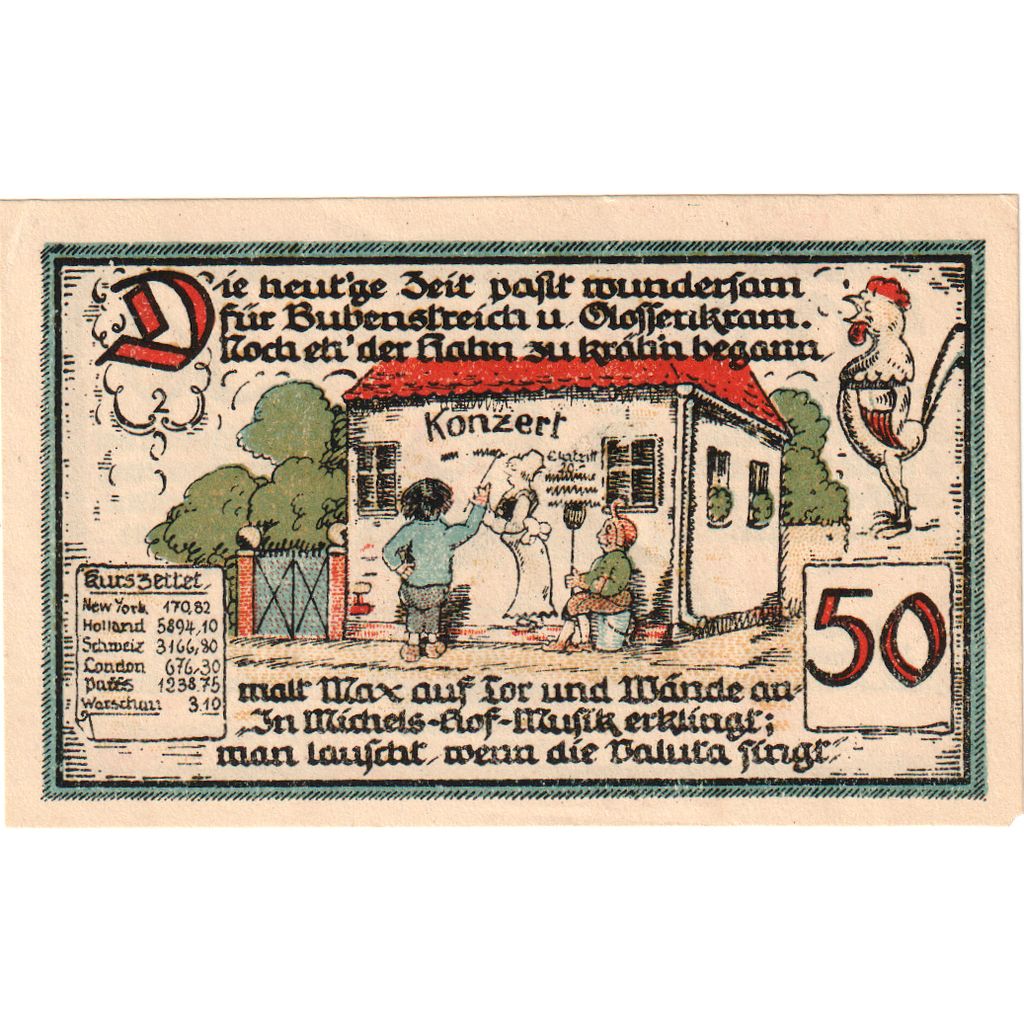 Alemania, Gatersleben, 50 Pfennig, 1921-07-30, SC