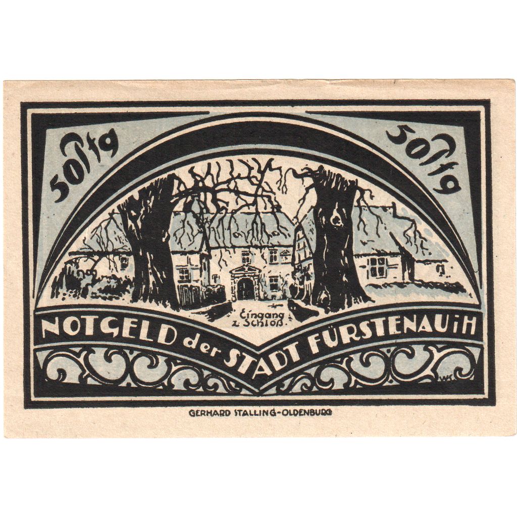 Deutschland, Furstenau, 50 Pfennig, 1921-12-06, VZ