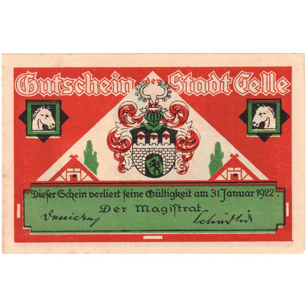 Deutschland, Celle, 75 Pfennig, 1922-01-31, VZ