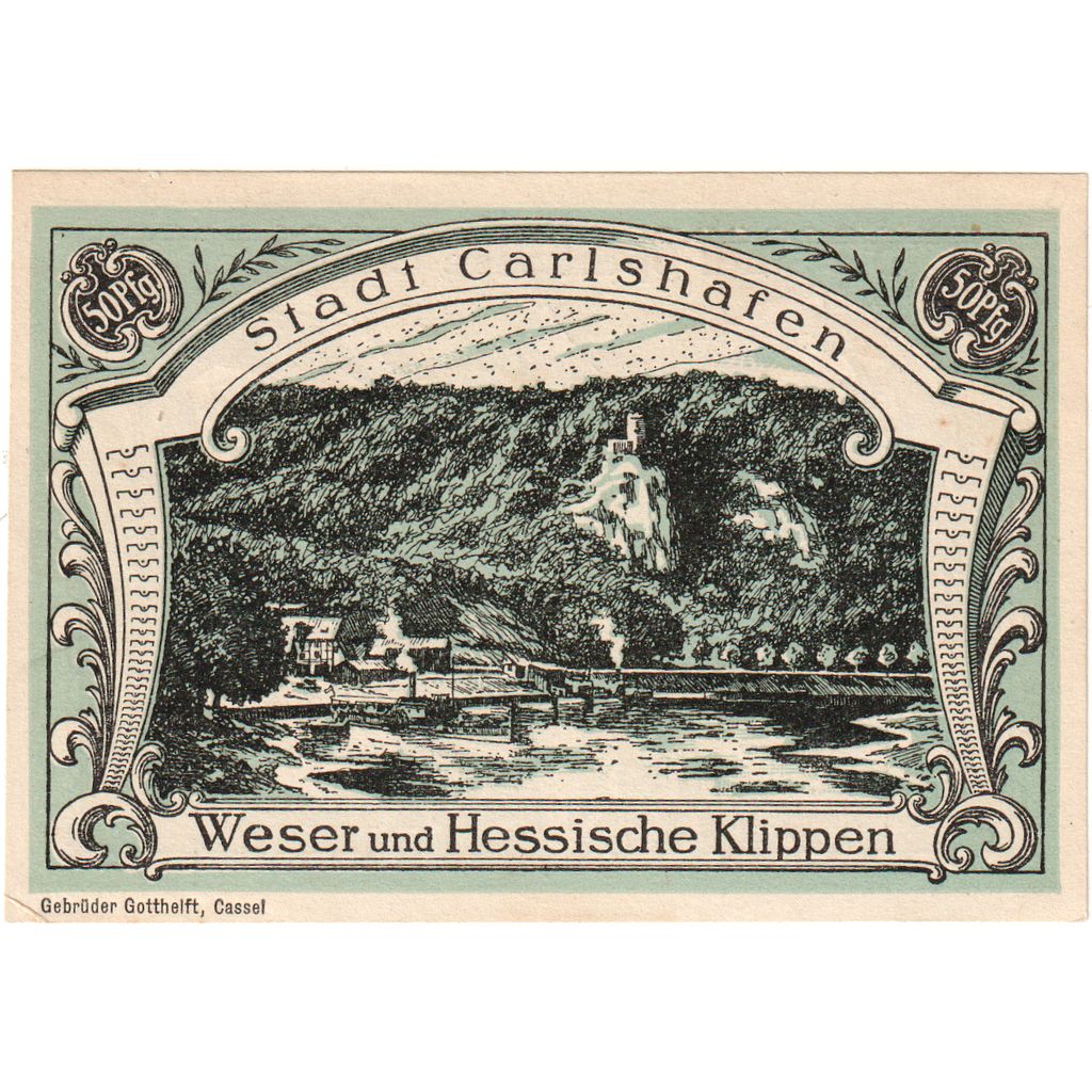 Germania, Carlshafen, 50 Pfennig, SPL