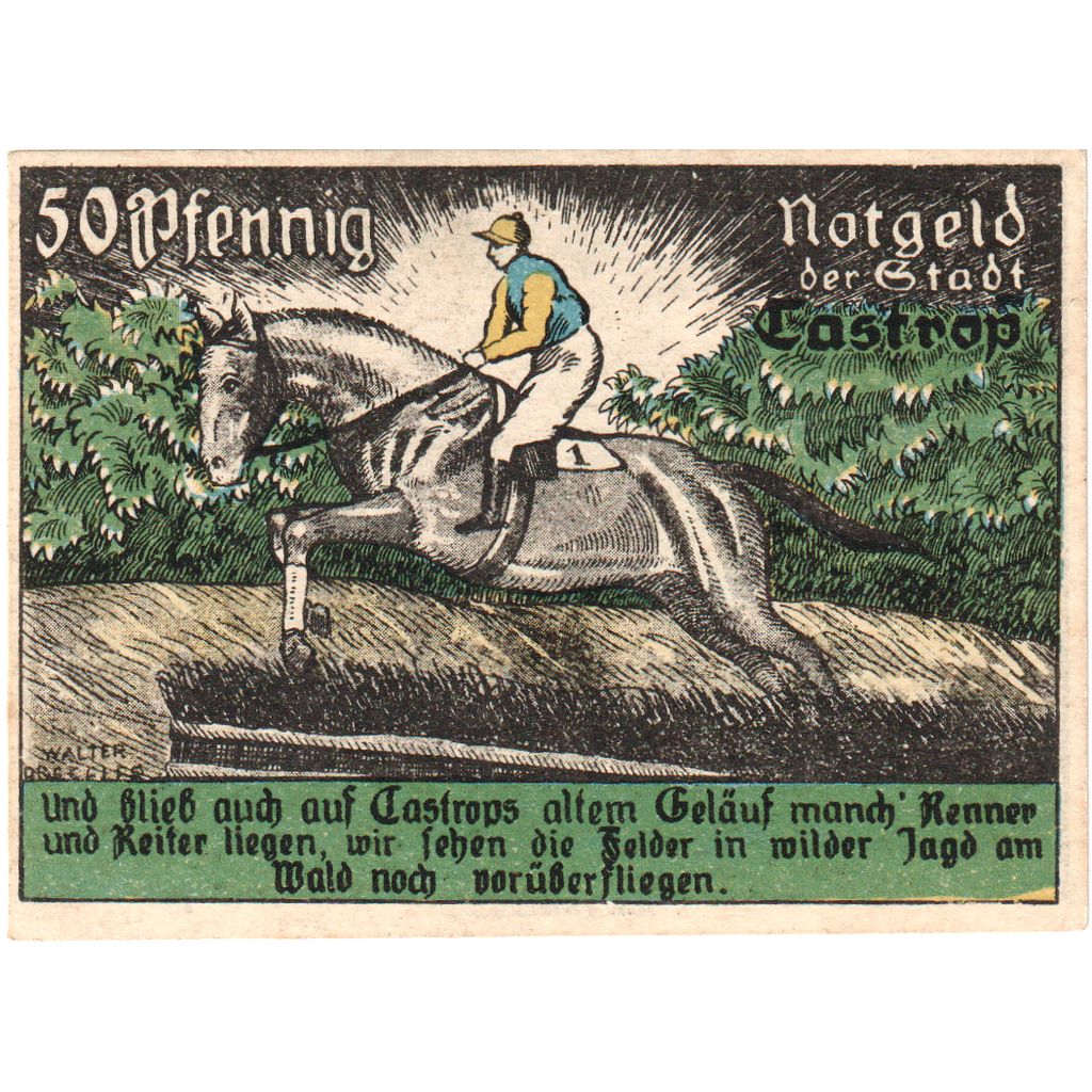 Deutschland, Castrop, 50 Pfennig, 1921-03-24, UNZ-