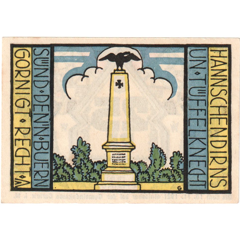Germania, Carlow, 25 Pfennig, 1921-11-15, SPL