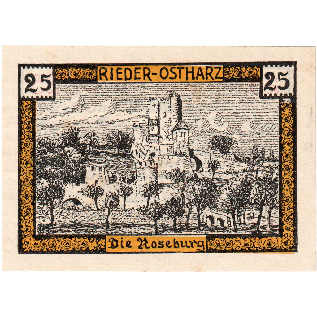 Alemania, Rieder, 25 Pfennig, 1921-09-01, SC