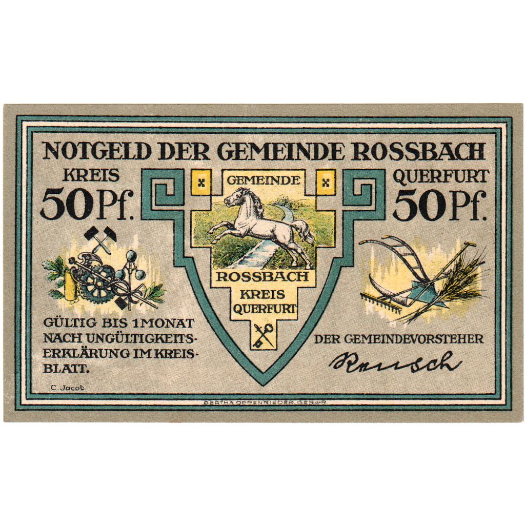 Alemania, Rossbach, 50 Pfennig, SC
