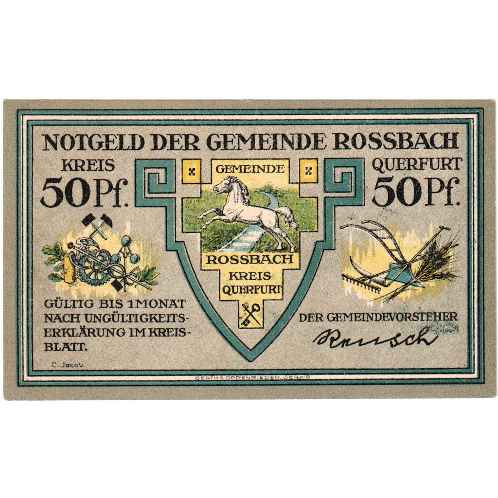 Alemania, Rossbach, 50 Pfennig, SC