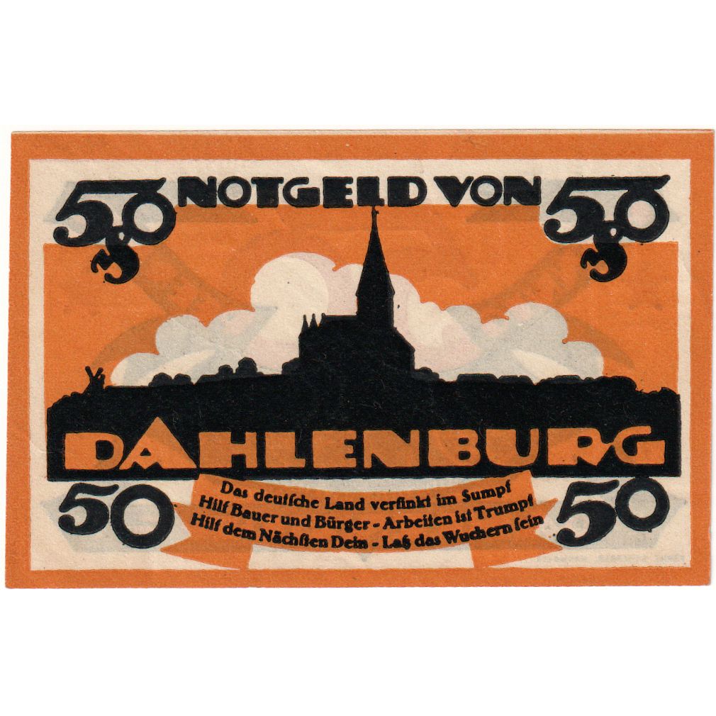Alemania, Dahlenburg, 50 Pfennig, 1922-12-31, SC