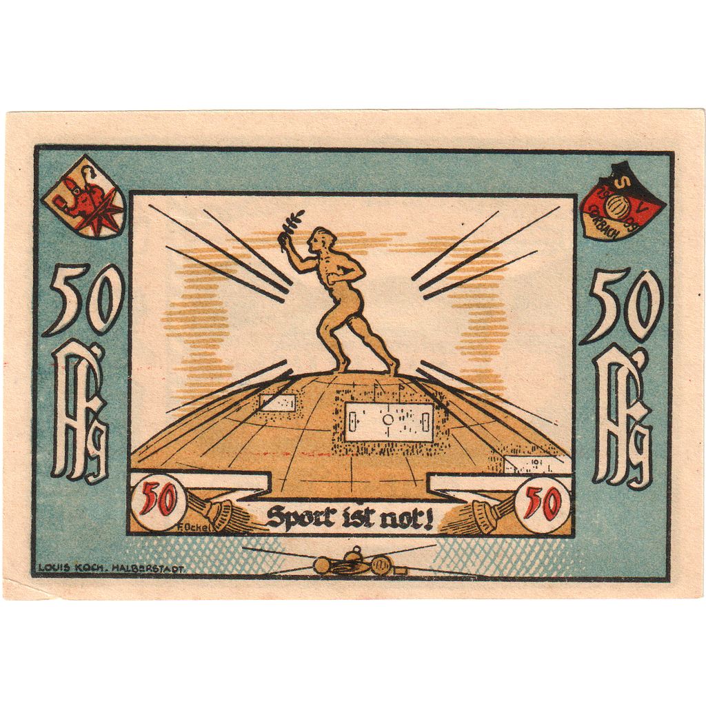 Germania, Corbach, 50 Pfennig, 1922-09-30, SPL