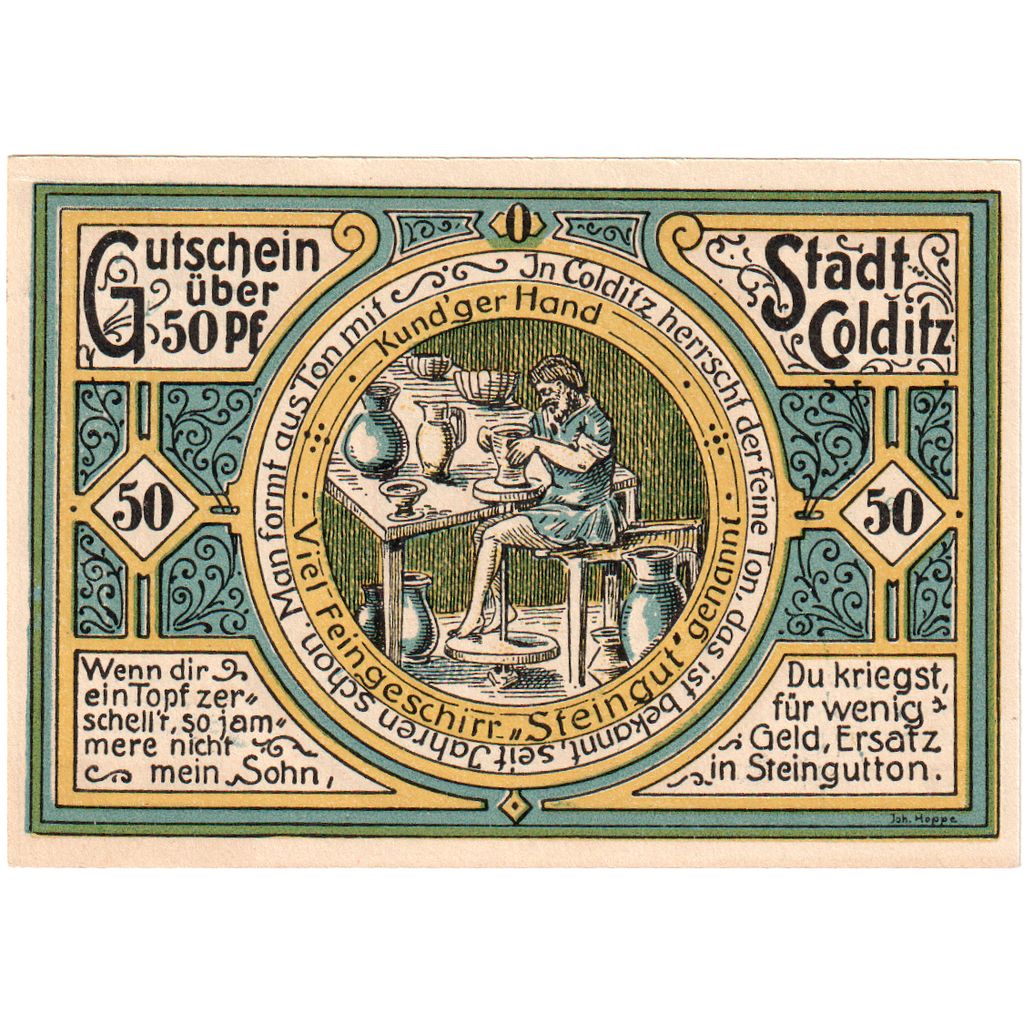 Germania, Colditz, 50 Pfennig, 1921-09-01, SPL
