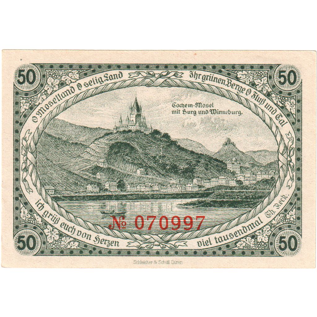 Duitsland, Cochem Landkreis, 50 Pfennig, SPL