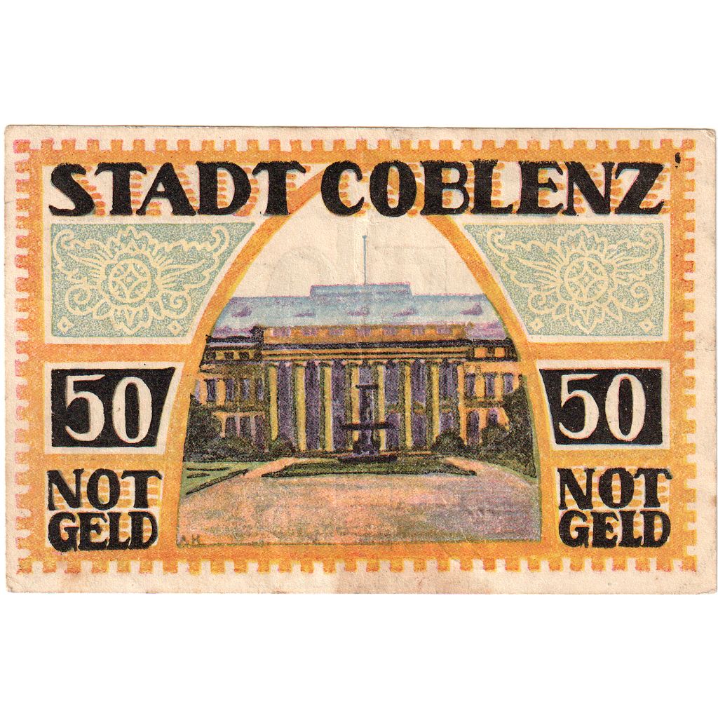 Deutschland, Coblenz, 50 Pfennig, 1921-05-01, UNZ-