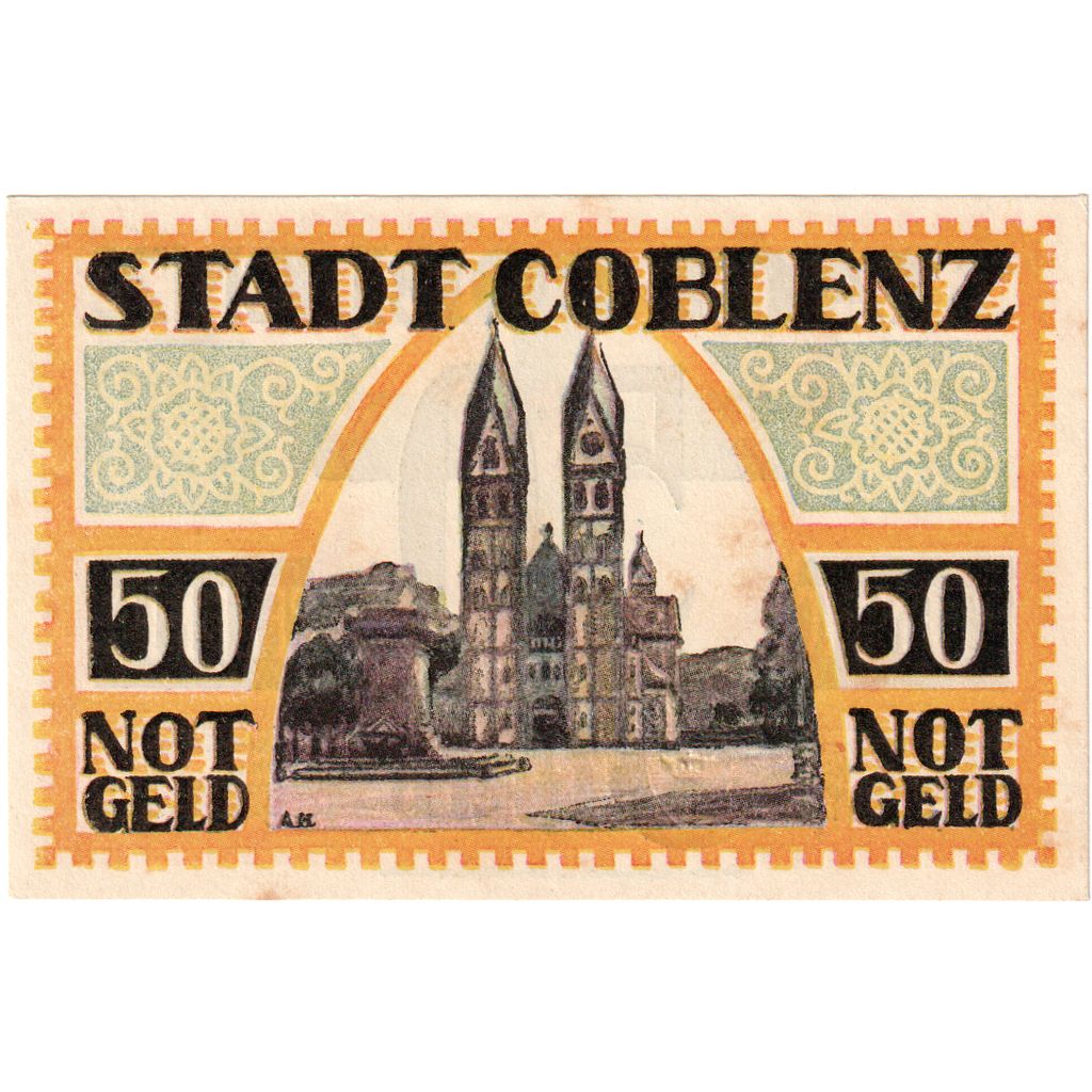 Deutschland, Coblenz, 50 Pfennig, 1921-05-01, UNZ-