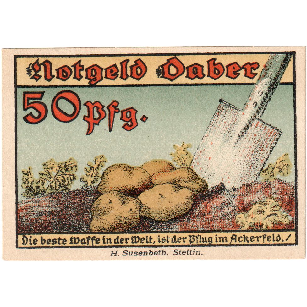 Alemania, Daber, 50 Pfennig, 1921-05-01, SC