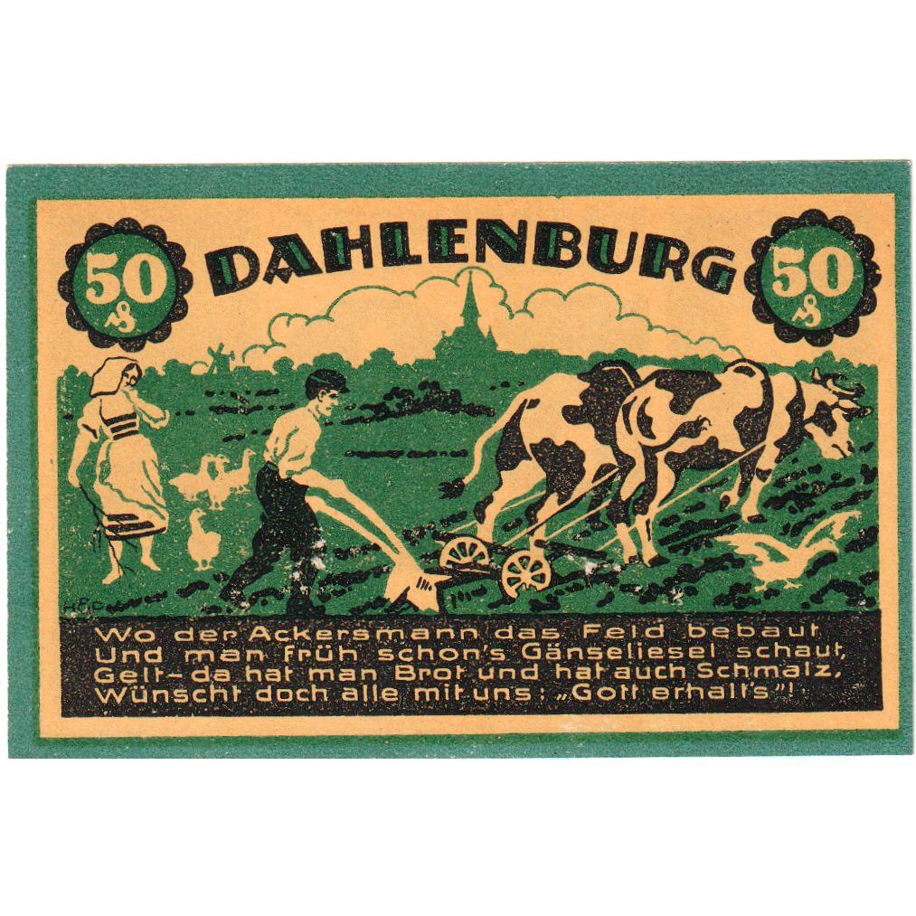 Alemania, Dahlenburg, 50 Pfennig, 1921-09-15, SC