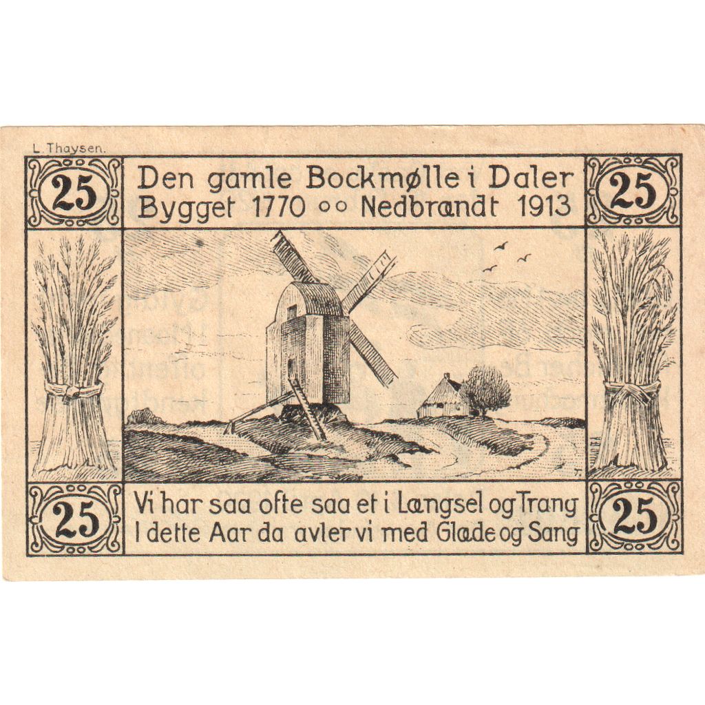 Alemania, Daler, 25 Pfennig, 1920-04-10, EBC
