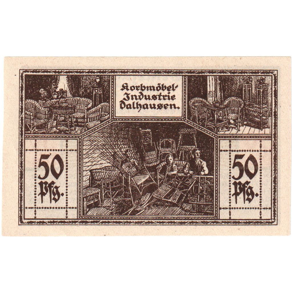 Deutschland, Dalhausen, 50 Pfennig, 1922-03-01, UNZ-