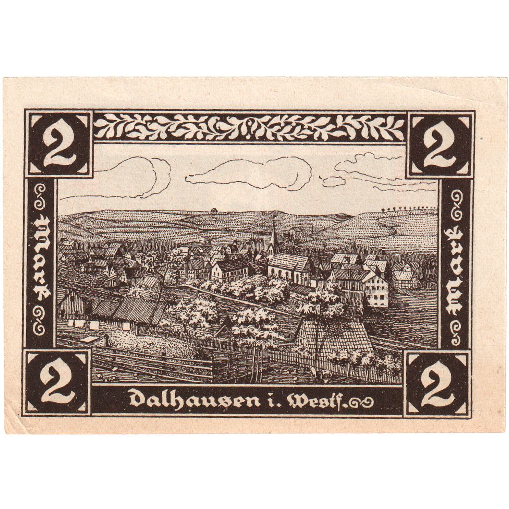 Germania, Dalhausen, 2 Mark, 1922-03-01, SPL