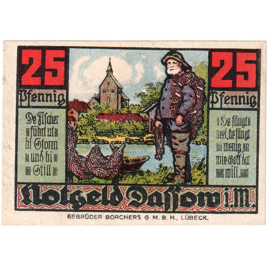Deutschland, Dassow, 25 Pfennig, 1922-07-01, UNZ-