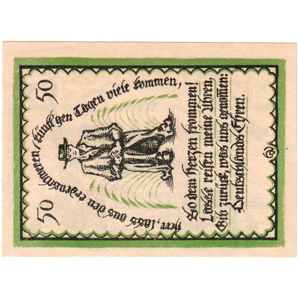 Deutschland, Delbruck, 50 Pfennig, 1927-01-27, UNZ-