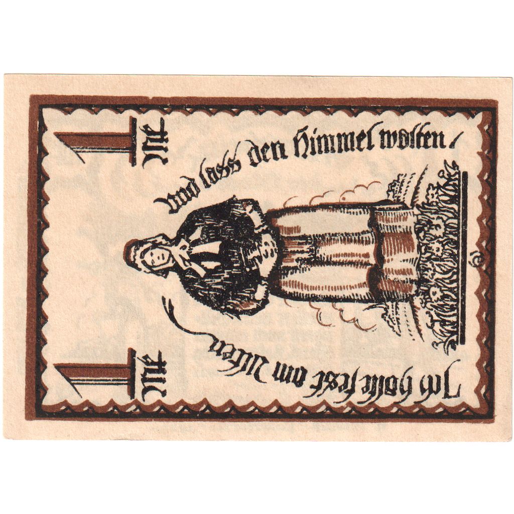 Deutschland, Delbruck, 1 Mark, 1921-01-27, UNZ-