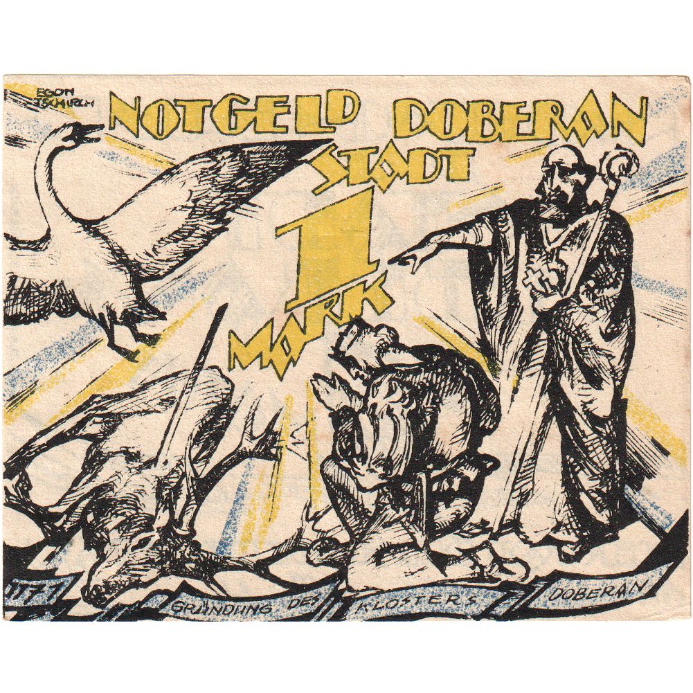 Deutschland, Doberan, 1 Mark, UNZ-