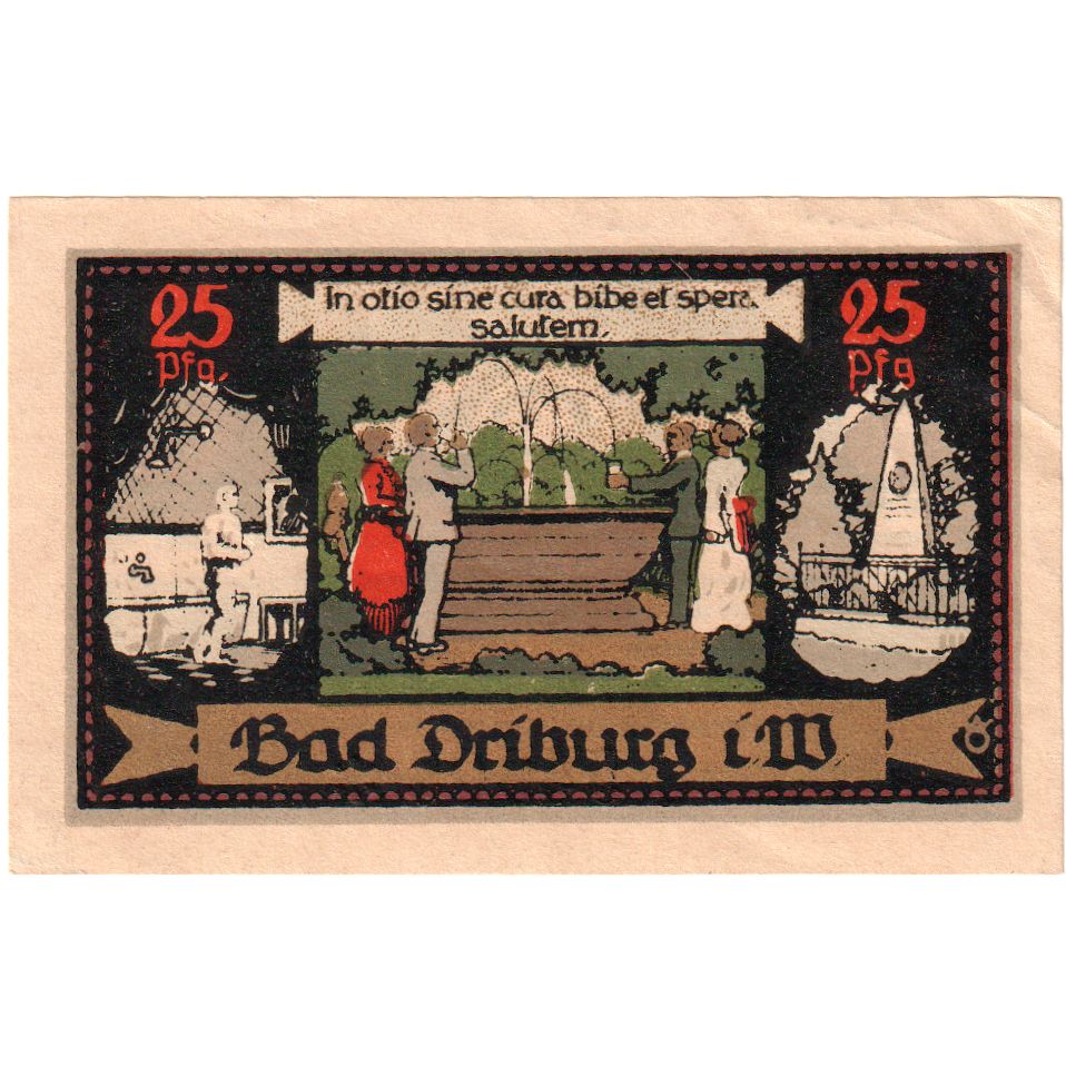 Duitsland, Bad Driburg, 25 Pfennig, SPL