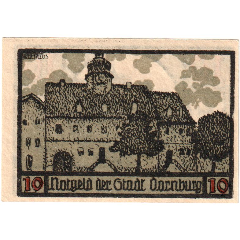 Deutschland, Dornburg, 10 Pfennig, 1921-09-01, UNZ-