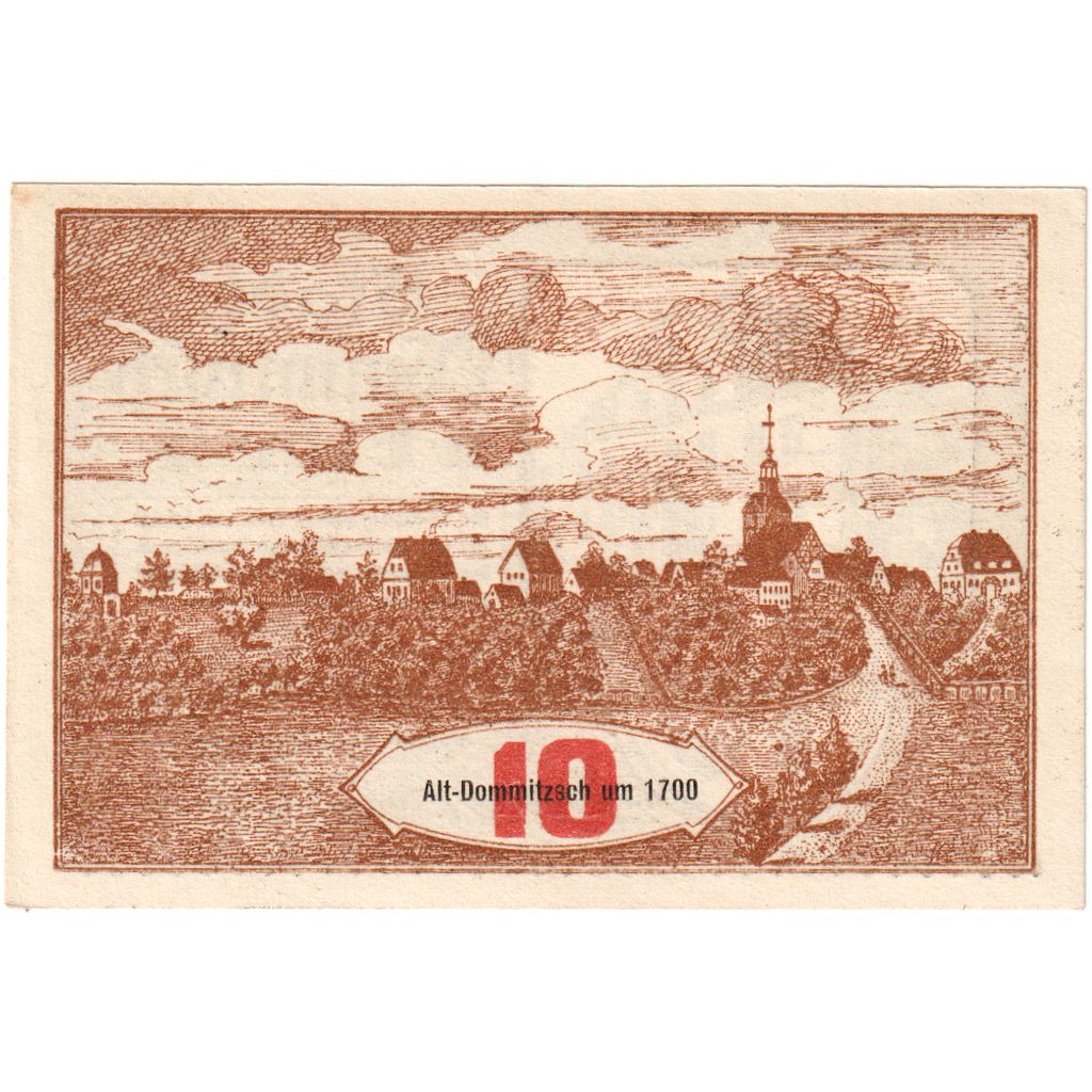 Duitsland, Dommitzsch, 10 Pfennig, SPL