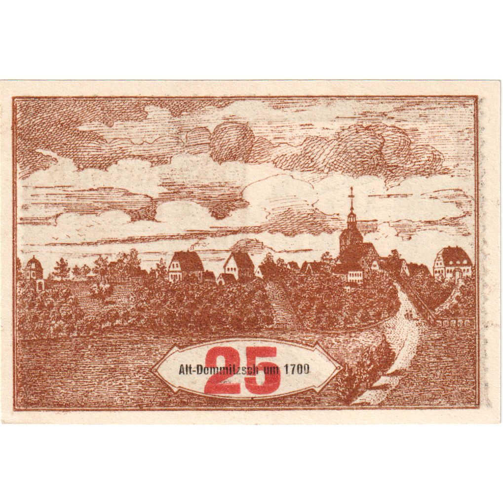 Duitsland, Dommitzsch, 25 Pfennig, SPL