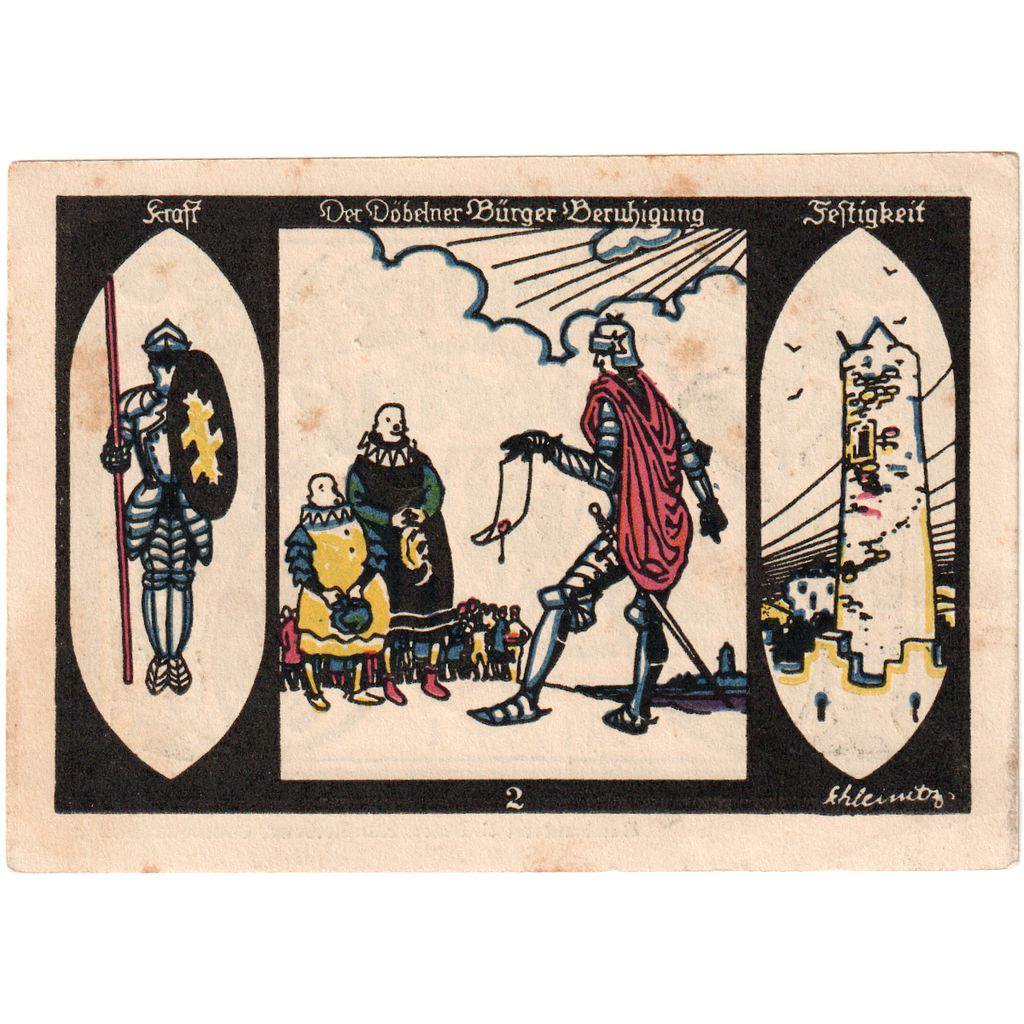 Duitsland, Dobeln, 50 Pfennig, 1921-09-30, SUP