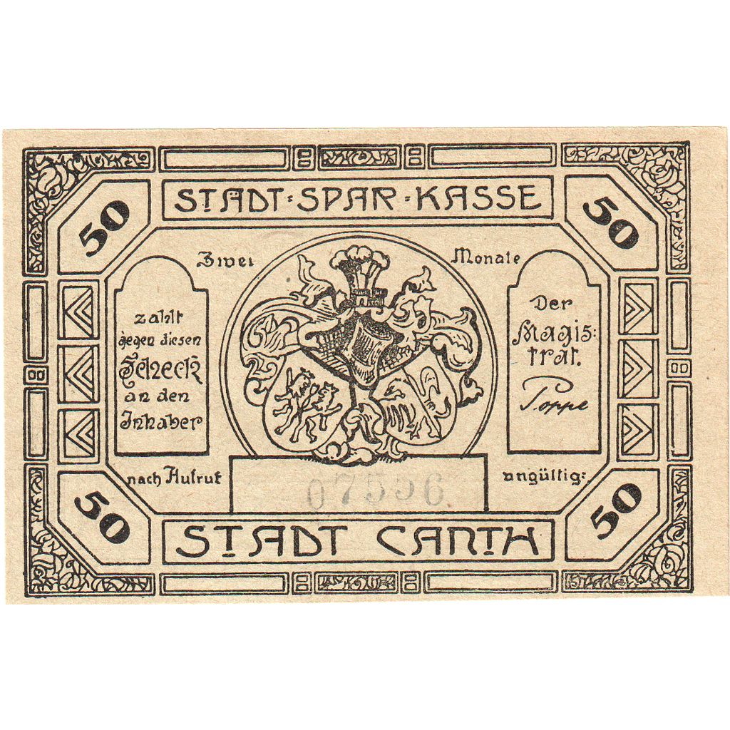 Alemania, Canth, 50 Pfennig, SC