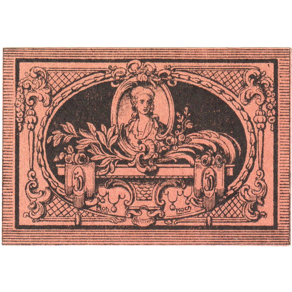 Alemania, Rheinsberg, 50 Pfennig, SC