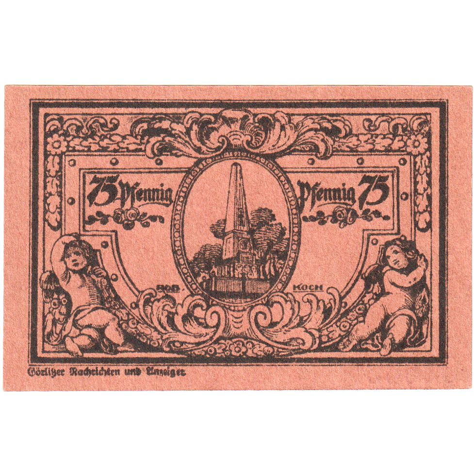 Alemania, Rheinsberg, 75 Pfennig, SC