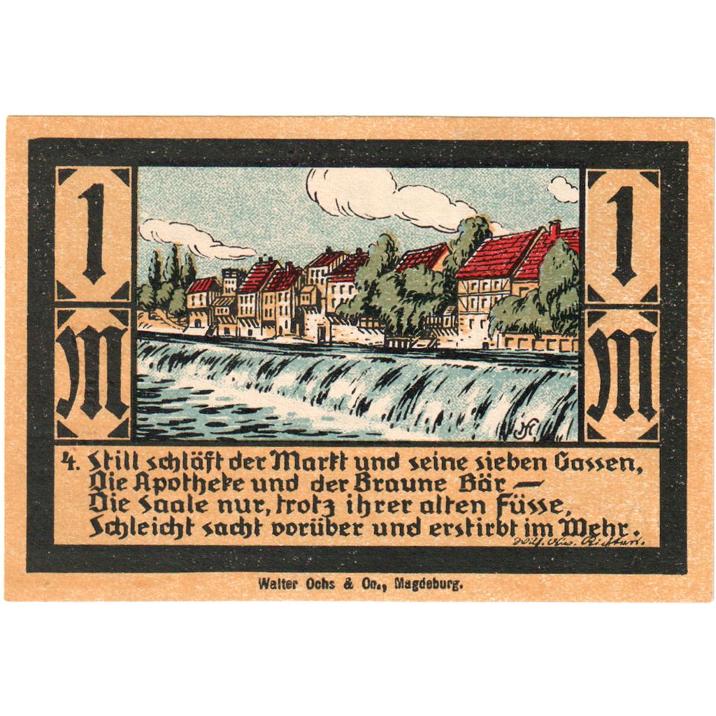 Deutschland, Calbe, 1 Mark, UNZ-