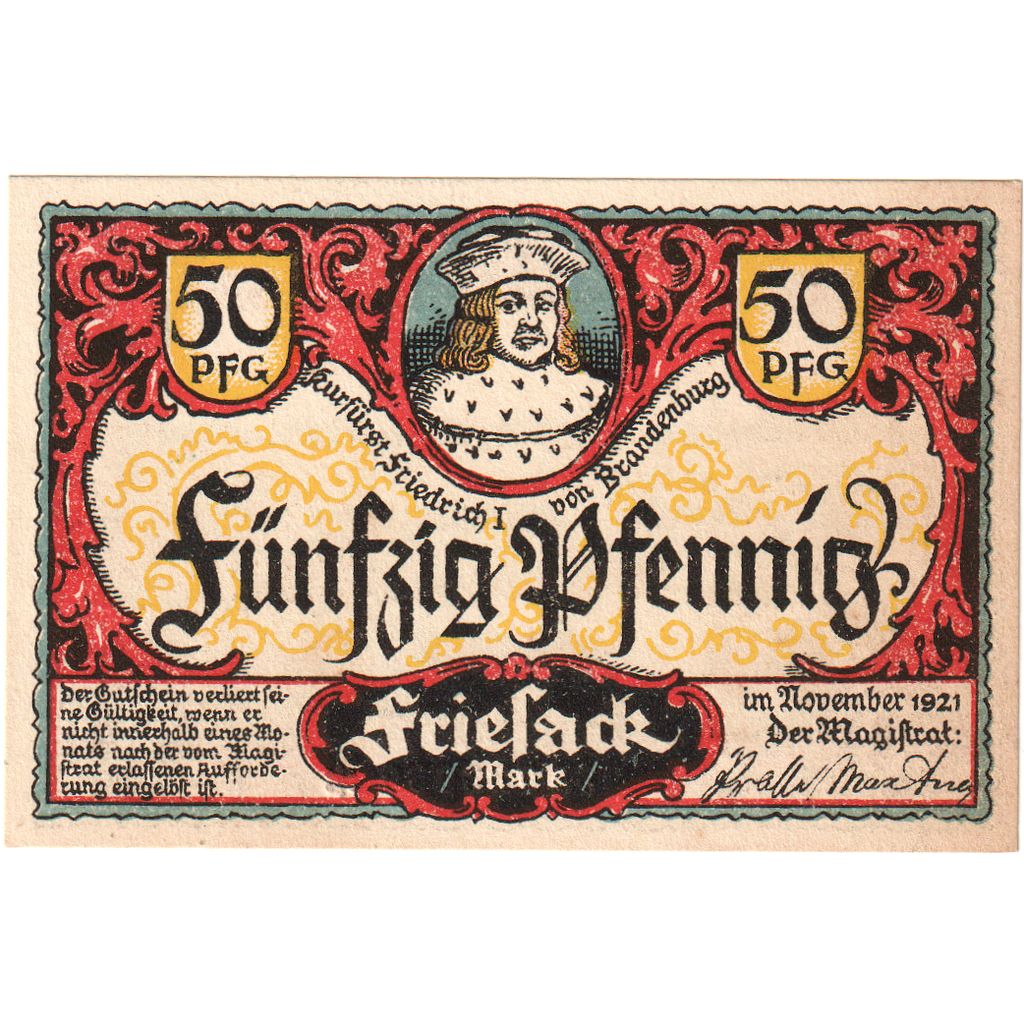 Deutschland, Friesack, 50 Pfennig, UNZ-