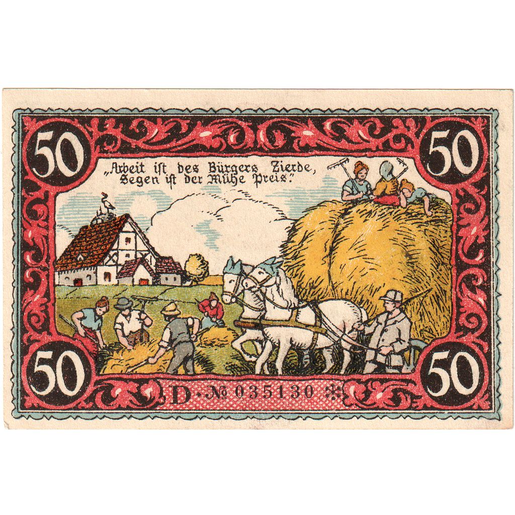 Deutschland, Friesack, 50 Pfennig, UNZ-