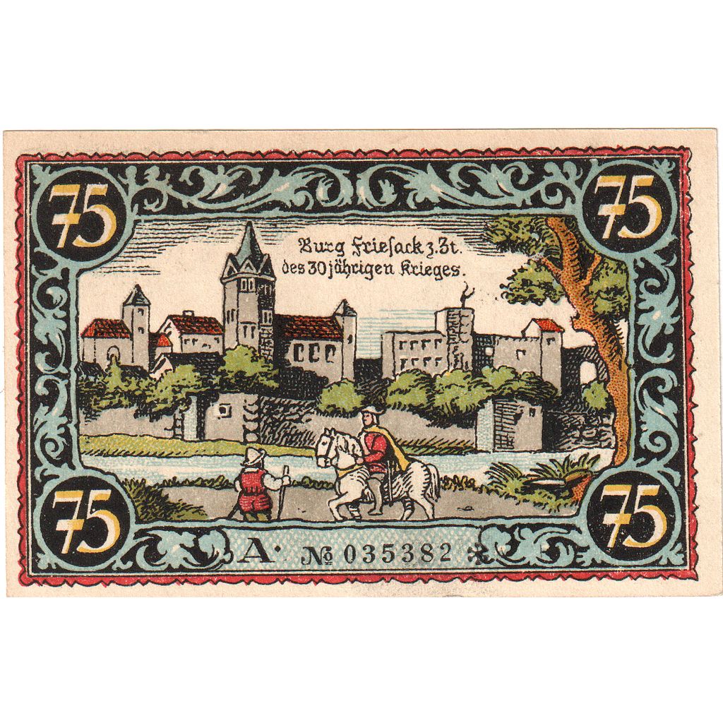 Alemania, Friesack, 75 Pfennig, SC