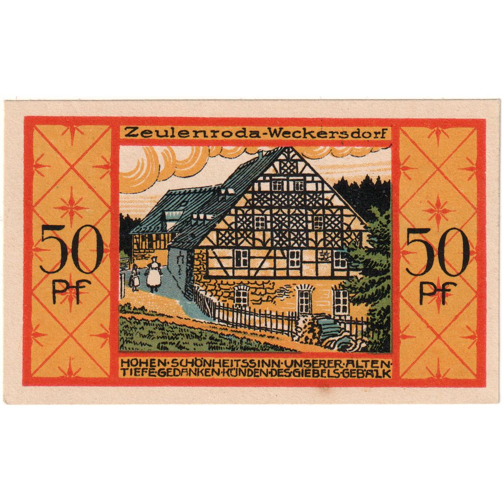 Alemania, Zeulenroda, 50 Pfennig, 1921-12-31, SC