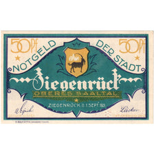 Germany, Ziegenrück, 50 Pfennig, 1921-09-01, UNC(63)