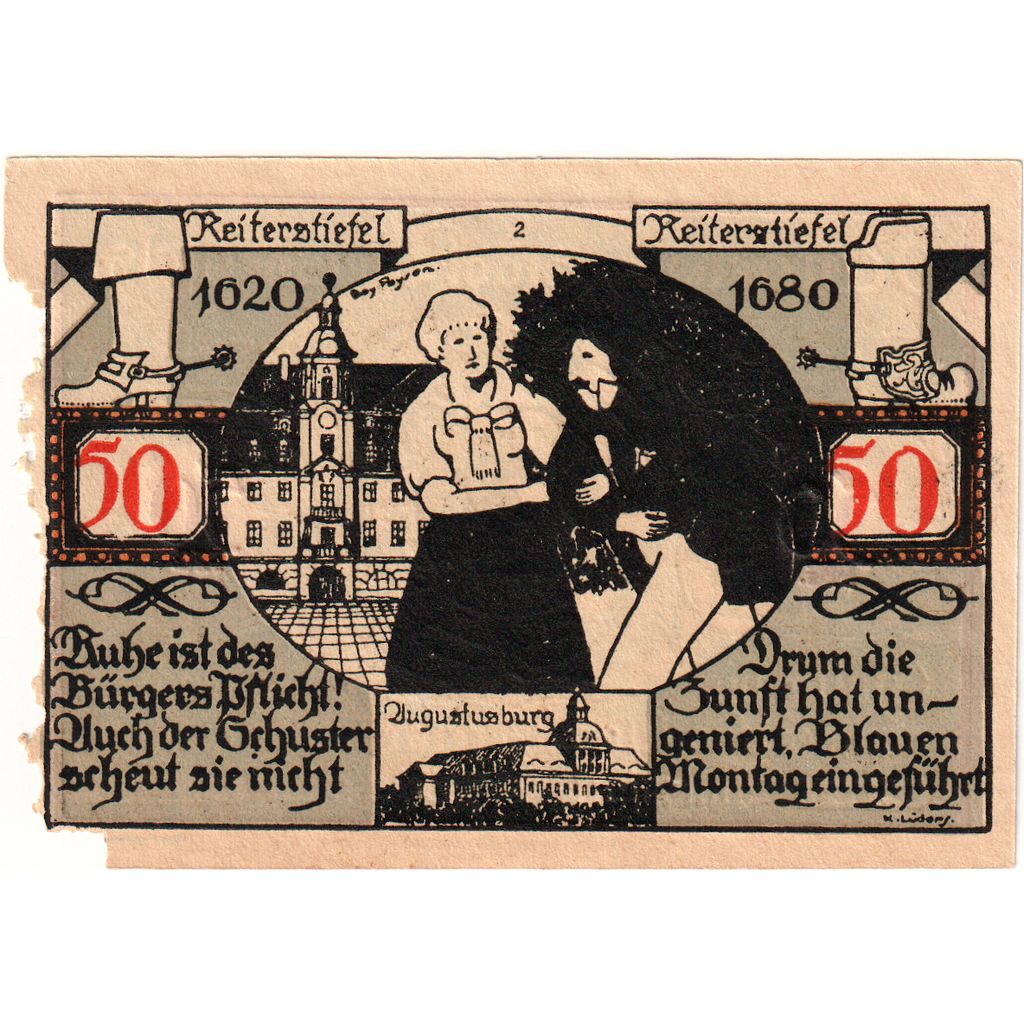 Alemania, Weissenfels, 50 Pfennig, MBC