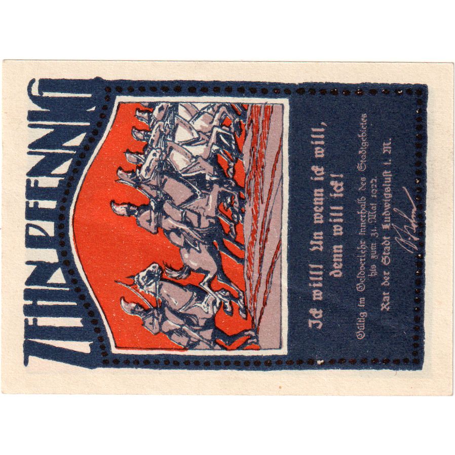 Alemania, Ludwigslust, 10 Pfennig, 1922-05-31, SC