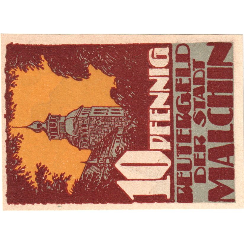 Alemania, Malchin, 10 Pfennig, 1922-02-15, SC