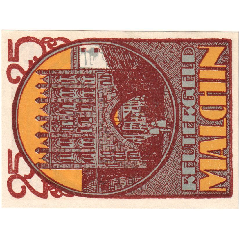 Alemania, Malchin, 25 Pfennig, 1922-02-15, SC