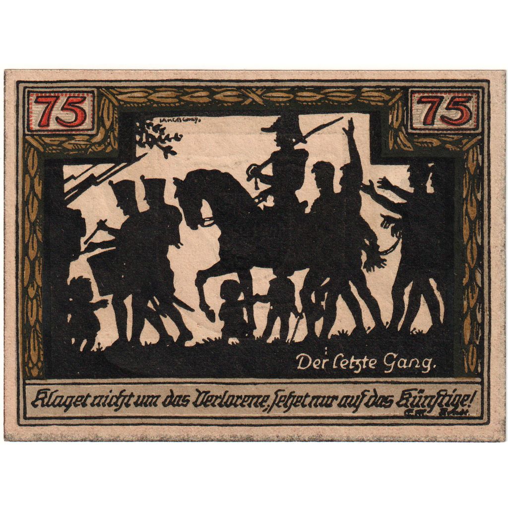 Alemania, Wesel, 75 Pfennig, SC