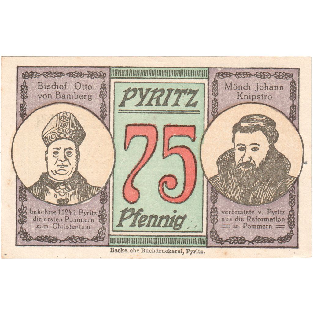 Alemania, Pyritz, 75 Pfennig, 1921-11-01, SC