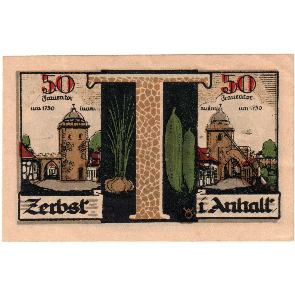 Alemania, Zerbst, 50 Pfennig, 1921-07-01, SC
