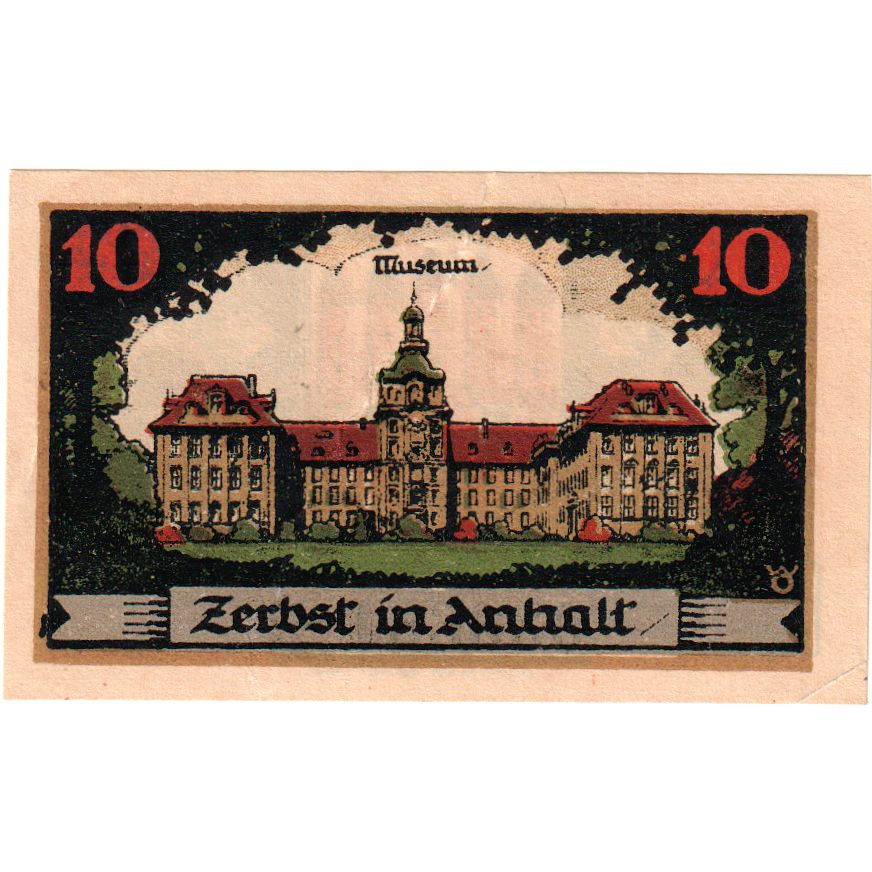 Alemania, Zerbst, 10 Pfennig, 1921-07-01, SC